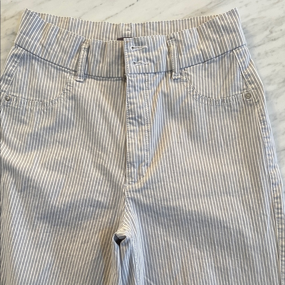 DL1961 Hepburn Wide Leg Striped  Chinos - Picture 7 of 9